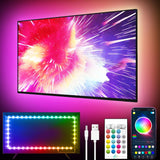 GIPOYENT Smart TV Bias Light - Flameless RGB Backlighting for Family Living Rooms, Cool-Surface LED Strip