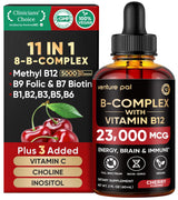 Venture Pal Methylated B Complex Liquid Drops – Sublingual Methylcobalamin B12 and Folate for Daily Self-Care Rituals