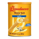 Bauducco Vanilla Wafer Rolls - Hand-Crafted Style Wafer Cookies for Refined Entertaining and After-Dinner Service, 14.1 oz
