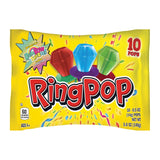 Ring Pop Individually Wrapped Holiday Gathering & Outdoor Block Party Candy – 10 Count Lollipop Variety Pack