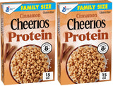 Cheerios Protein Cereal, Cinnamon – High-Protein Breakfast Fuel for Early Shift and Remote Work, Family Size