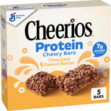 Cheerios Protein Chewy Bars Sports Practice Snack for Active Kids and Tweens Chocolate Peanut Butter