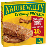 Nature Valley Creamy Protein Bars – Pantry Staple for School-Aged Children and After-School Snacking, 5-Count