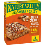 Nature Valley Soft Baked Sweet and Salty Bars – Hiking and Travel Snack, Whole Grain Chocolate Turtle 5-Pack