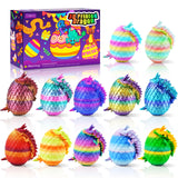 3D Printed Dragon Egg Hunt Set – 12 Weather-Resilient Mini Eggs for Backyard Lawn, Community Easter Event and Outdoor Classroom Activities