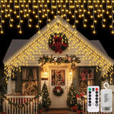 echosari Battery Operated Icicle Lights – Effortless Ambient Lighting for Dining Room Entryway and Reading Nook