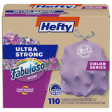 Hefty Ultra Strong Tall Kitchen Trash Bags 13 Gallon, Break-Resistant CinchSak Drawstring – Secure One-Handed Closure for Busy Family Kitchens, 110 Bags