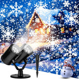 LUMIORA WinterGlow Snowflake Projector – Christmas Eve Family Room Centerpiece, Soft Moving Snowflake Pattern