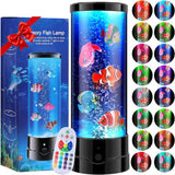 ONXE LED Fish Tank Table Lamp – Designer Mood Lighting for Apartment, 4.33 Inch Slim Body with 16 Color Glow for Bedroom and Office