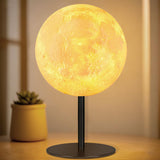Ehobroc Moon Lamp – Playroom Table Lamp for Toddlers, Durable Lunar Design with Inline Switch