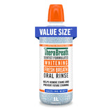 TheraBreath Peroxide-Free Whitening Rinse – Safe Daily Whitening for Sensitive Gums, Dazzling Mint, 1 Liter