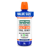 TheraBreath Healthy Gums Oral Rinse – Alcohol-Free Bedtime Routine for Bleeding Gums, Clean Mint