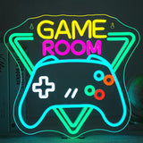 Gamerneon Neon Card Sign – Uncluttered Bedroom and Office Wall Decor, On-Cable Switch for Effortless Use