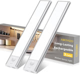 LumiGlow Wireless LED Closet Light – Uncluttered Neutral Design Lighting for Modern Hallways and Stairs, 2 Pack