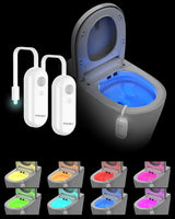 LumiGuard LED Toilet Light – Gradient Color Shift Bathroom Accent Light, Rechargeable Decor Piece