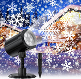 GUSODOR LED Snowflake Spotlight – Entryway and Living Room Decorative Accent, Warm White Projection
