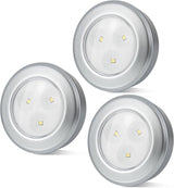 BIGMONAT LED Puck Light – Less-Is-More Cabinet and Shelf Lighting with 3000K Soft Output, No Switches or Wires