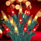 Hopolon Red Christmas Mini Lights 2-Pack – Valentine's Day and Birthday Gift for Mom, Romantic Bedroom Ambiance