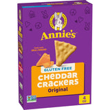 Annie's Gluten Free Cheddar Crackers – Classroom and Playdate Snack for Kids with Allergies, 4 oz