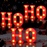 Fleurdeco Battery Powered Christmas Letter Sign – Portable Holiday Glow for Outdoor Party