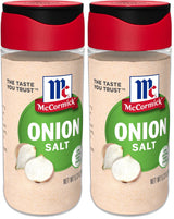 McCormick Onion Salt, 5.12 oz – Fast Flavor for Family Dinners and Ground Beef Dishes, 2-Pack