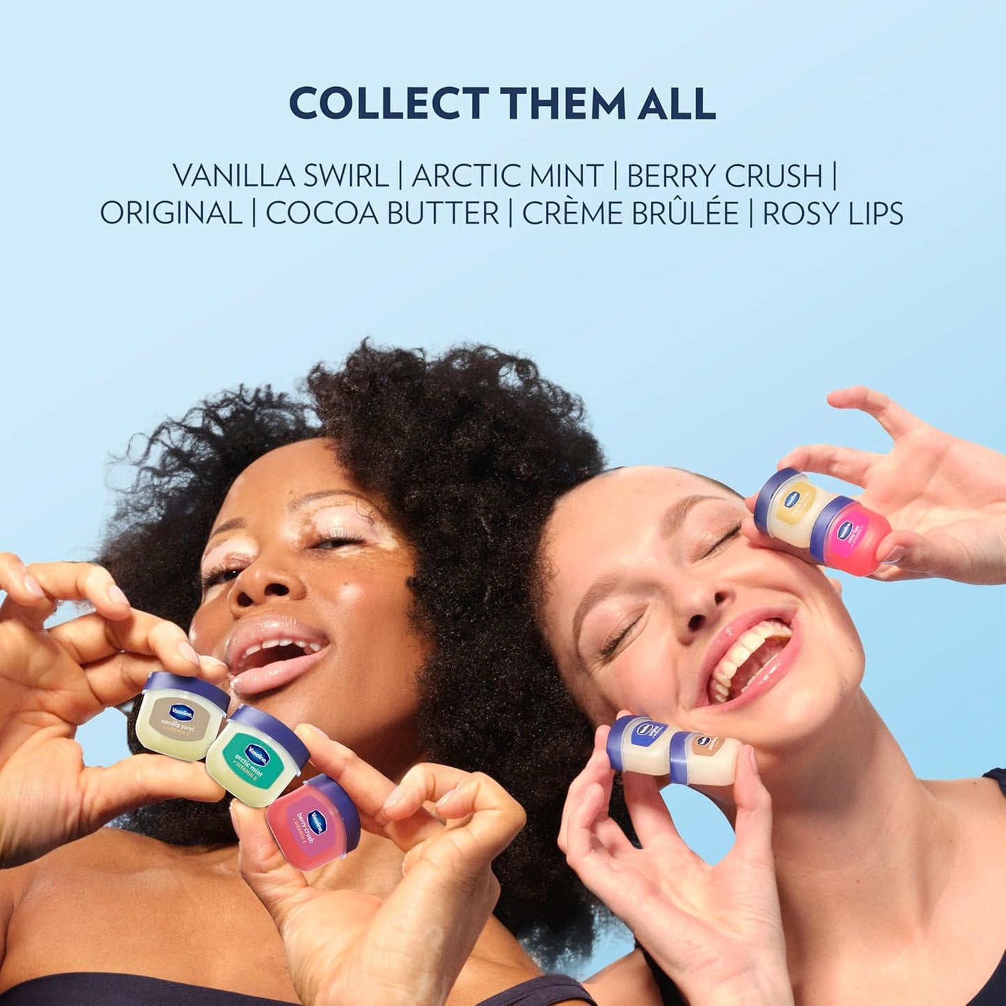 Vaseline Original Lip Therapy Duo – Calming Daily Lip Moisturizer for Bathroom Vanity Wellness Routine, 0.5 oz