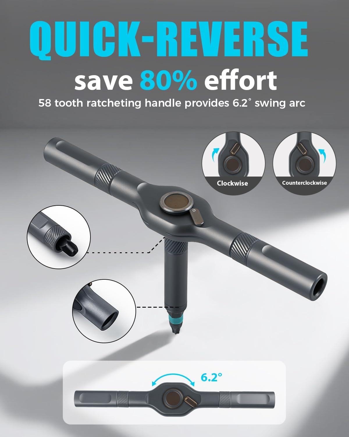 VMAN Ratchet Screwdriver Set – Intentional Living Repair Kit, One Tool to Replace a Full Drawer