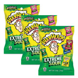 WARHEADS Sour Candy for Office Break Room and Conference Room Jars - Assorted Flavor Variety - 3 Pack
