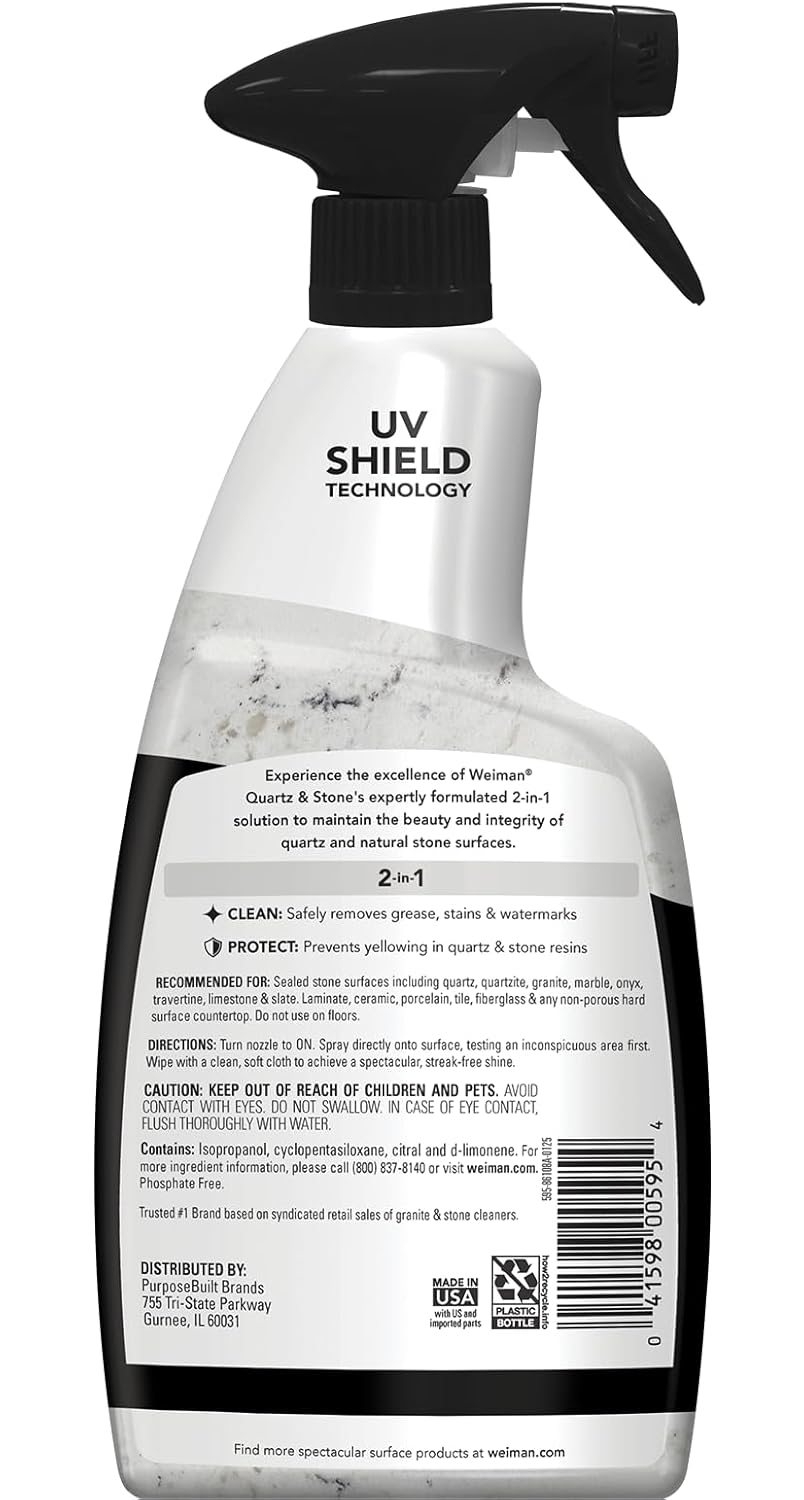 Weiman Quartz Countertop Cleaner and Polish — Fresh Citrus Scent for a Cleaner, Calmer Kitchen