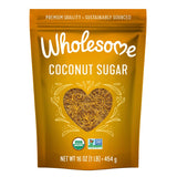 Wholesome Sweeteners 16-Ounce Organic Coconut Sugar – Single-Ingredient Sweetener for Clutter-Free Pantries