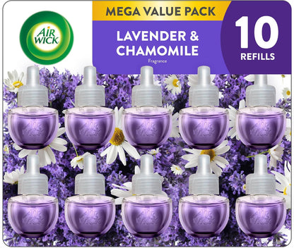10-count lavender & chamomile scented oil refill pack (also sold in 2, 4, and 6 count sizes)