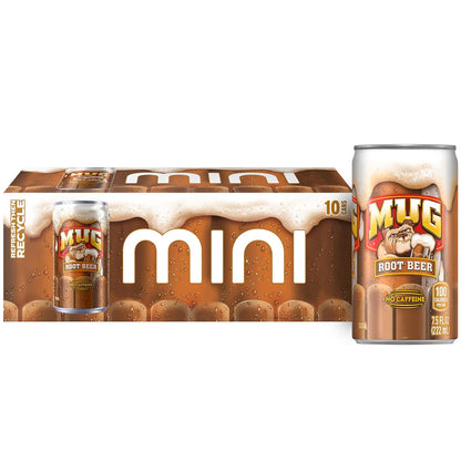 10 mini cans per pack, each 7.5 fl oz (75 fl oz total)