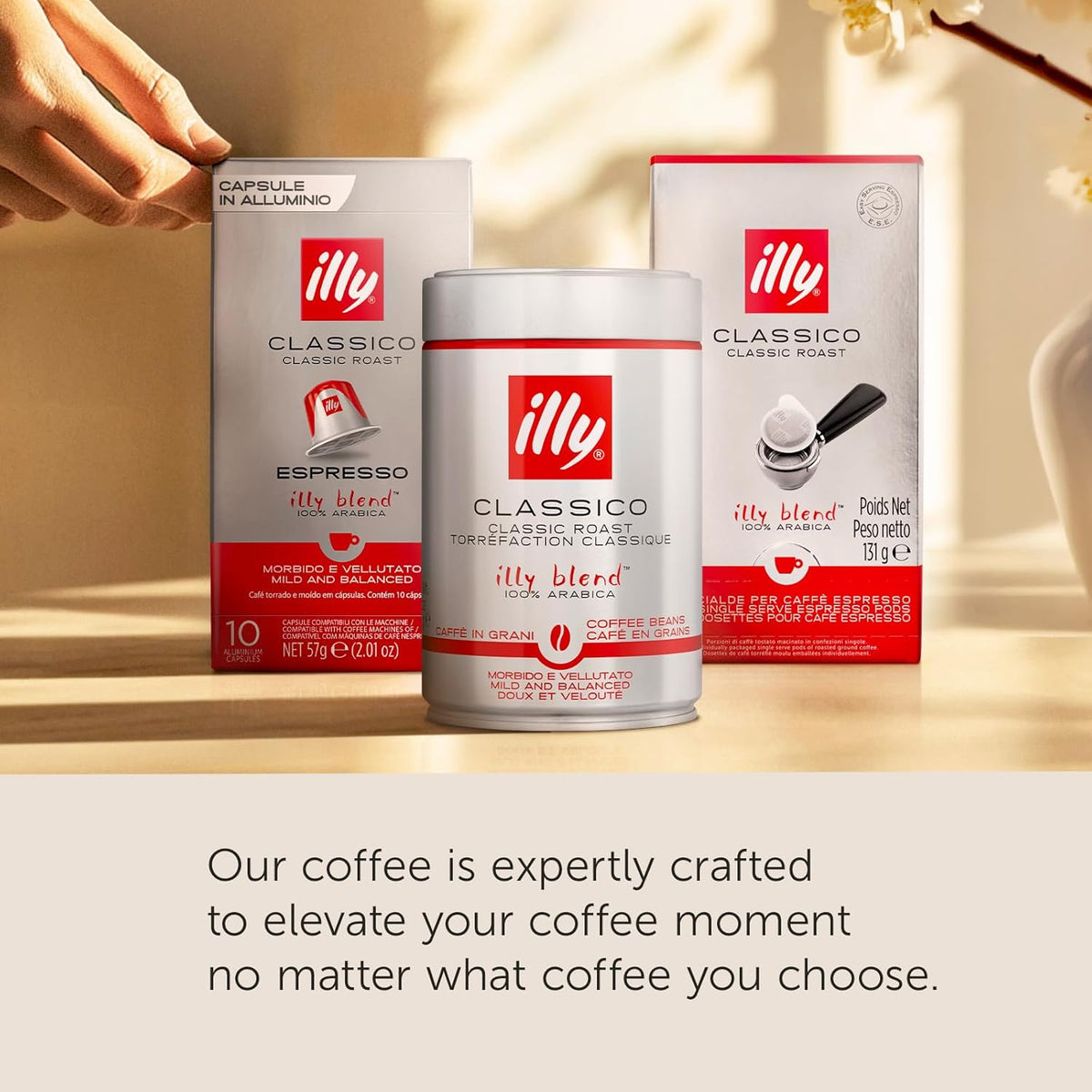 100% arabica coffee sourced from 30+ countries