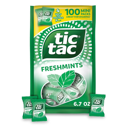 100 individually sealed mini packs containing 4 mints each (400 mints total)