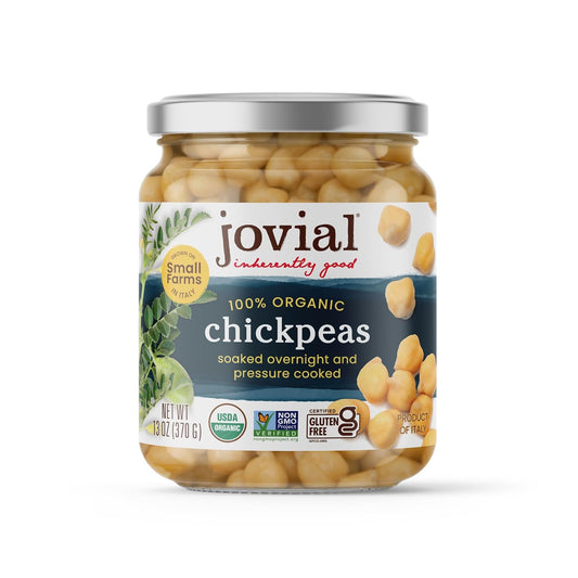100% organic chickpeas with single-ingredient-plus-salt formulation