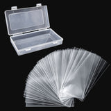 Acid-Free OPP Currency Holders (100 Pack) with Locking Case – Protective Storage for Sensitive Collections