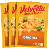 Velveeta Original Cheese Sauce Pouches – 4 oz Squeeze Packs for Homeschool Lunch Prep and Kid-Prepared Meals at Home