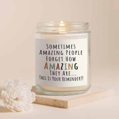 15.5 oz weight with uplifting 'you are amazing' message design