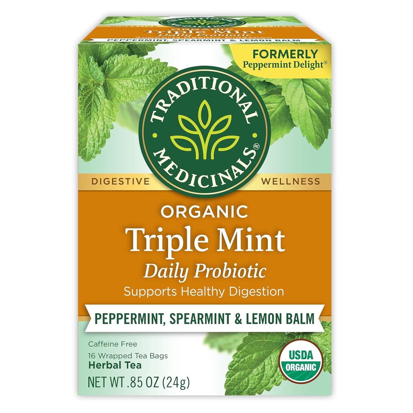 16 individually wrapped tea bags per carton