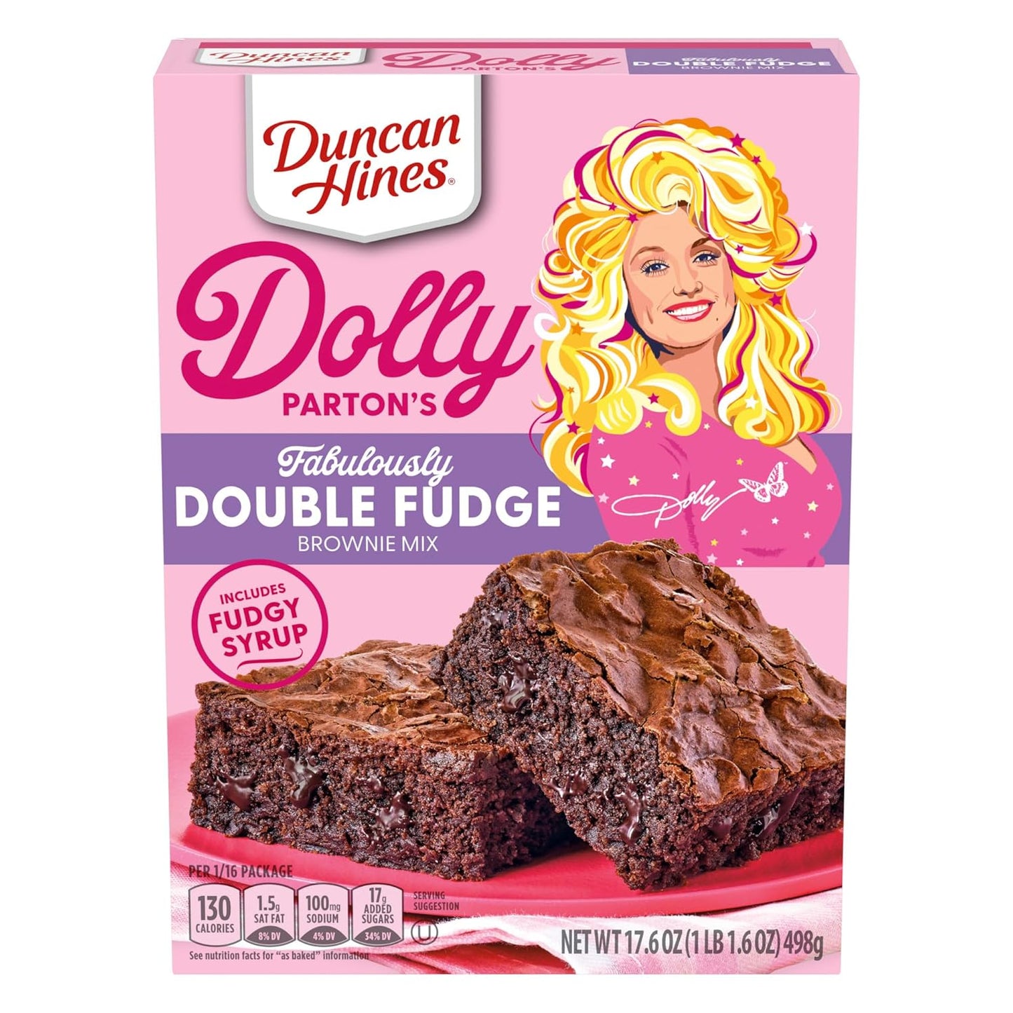 17.6 oz single-box packaging in a standard brownie-mix format