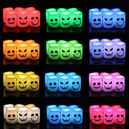18-key infrared remote with on/off, 4h/8h timer, flicker mode, and color selection
