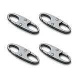 zelin Anti Theft Zipper Clips – Pickpocket-Proof Travel Lock for Crossbody Bags and Backpacks, 4Pcs Space Grey