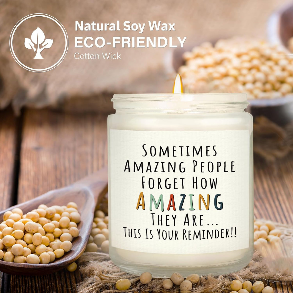 2.7"w x 3.5"h compact novelty candle form factor