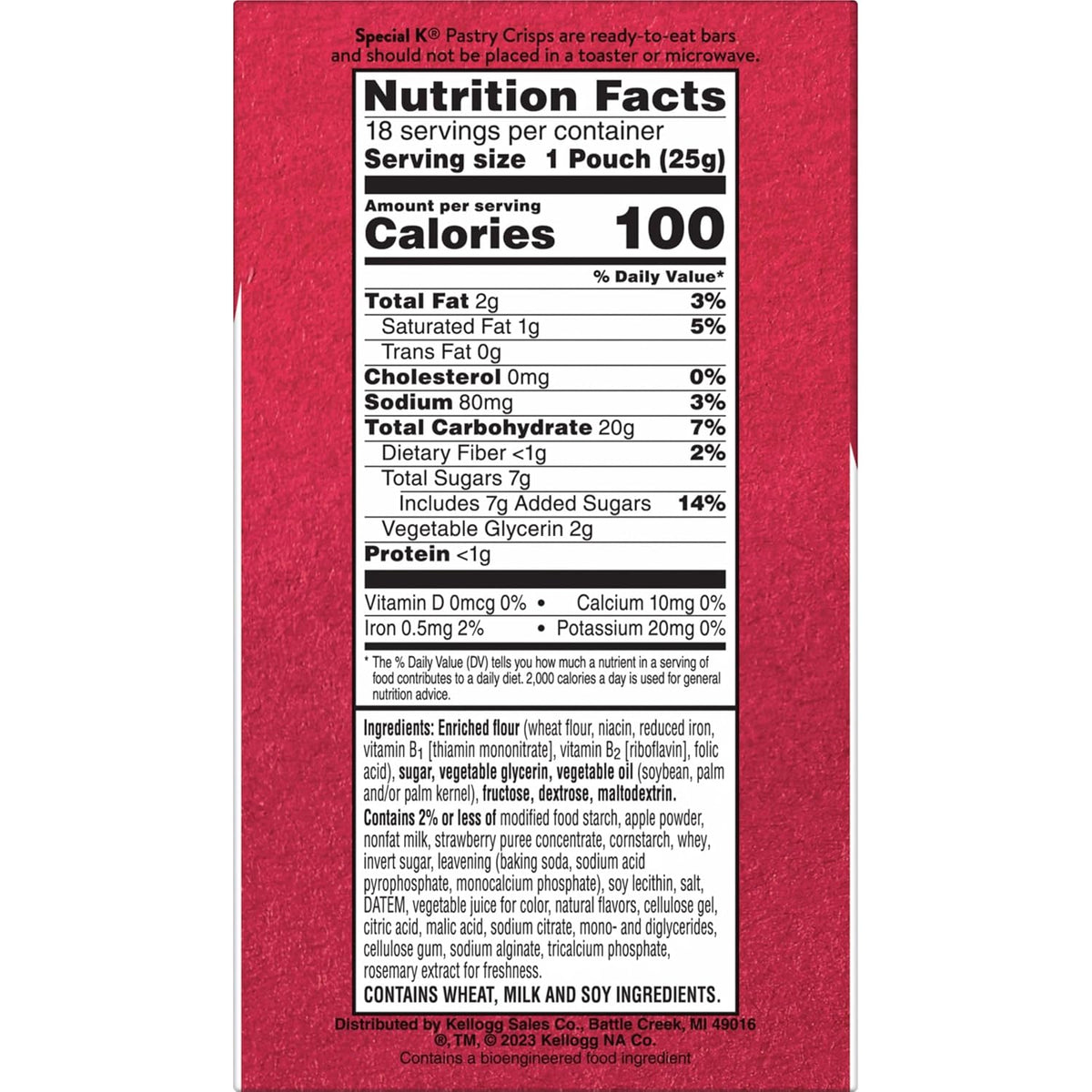 2-crisp pouches with 18 total pouches (36 crisps) for grab-and-go convenience