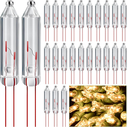200-piece pack of 2.5v / 0.17a / 0.42w incandescent mini replacement bulbs