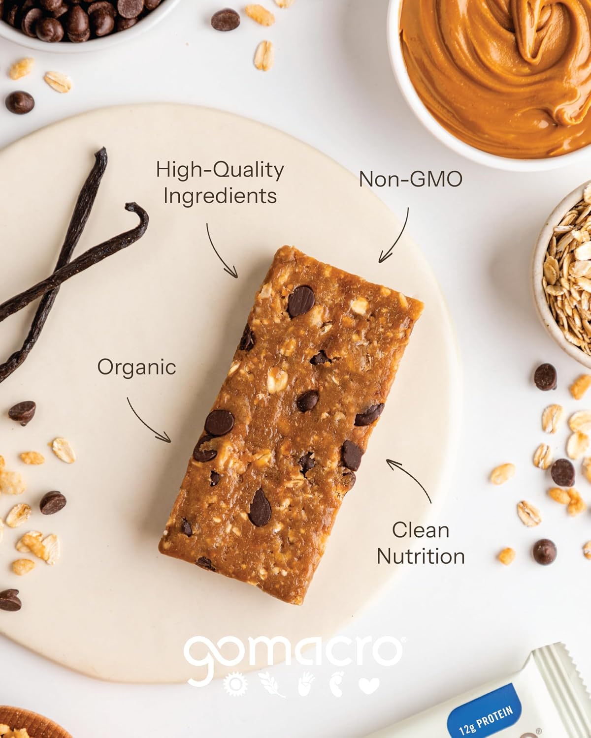 21 sku range covering 15+ flavors, two bar sizes (2.0 oz and 2.3 oz), and pack counts of 1, 12, 24, and 144