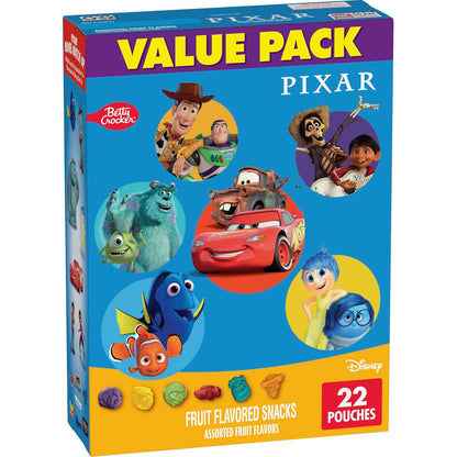 22 individually sealed fruit-flavored snack bags