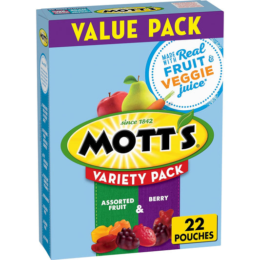 22 single-serve pouches in one 17.6 oz value pack (40-count berry variant also available)