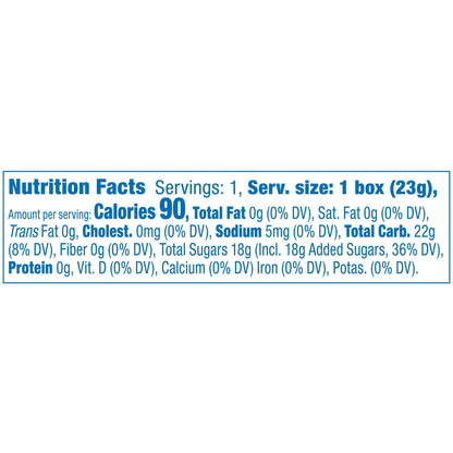 24 individual 0.8 oz treat-size boxes per pack