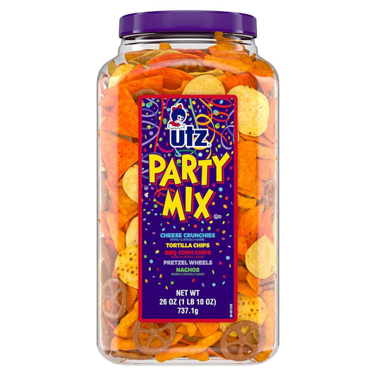 26-ounce resealable plastic barrel with twist cap for freshness